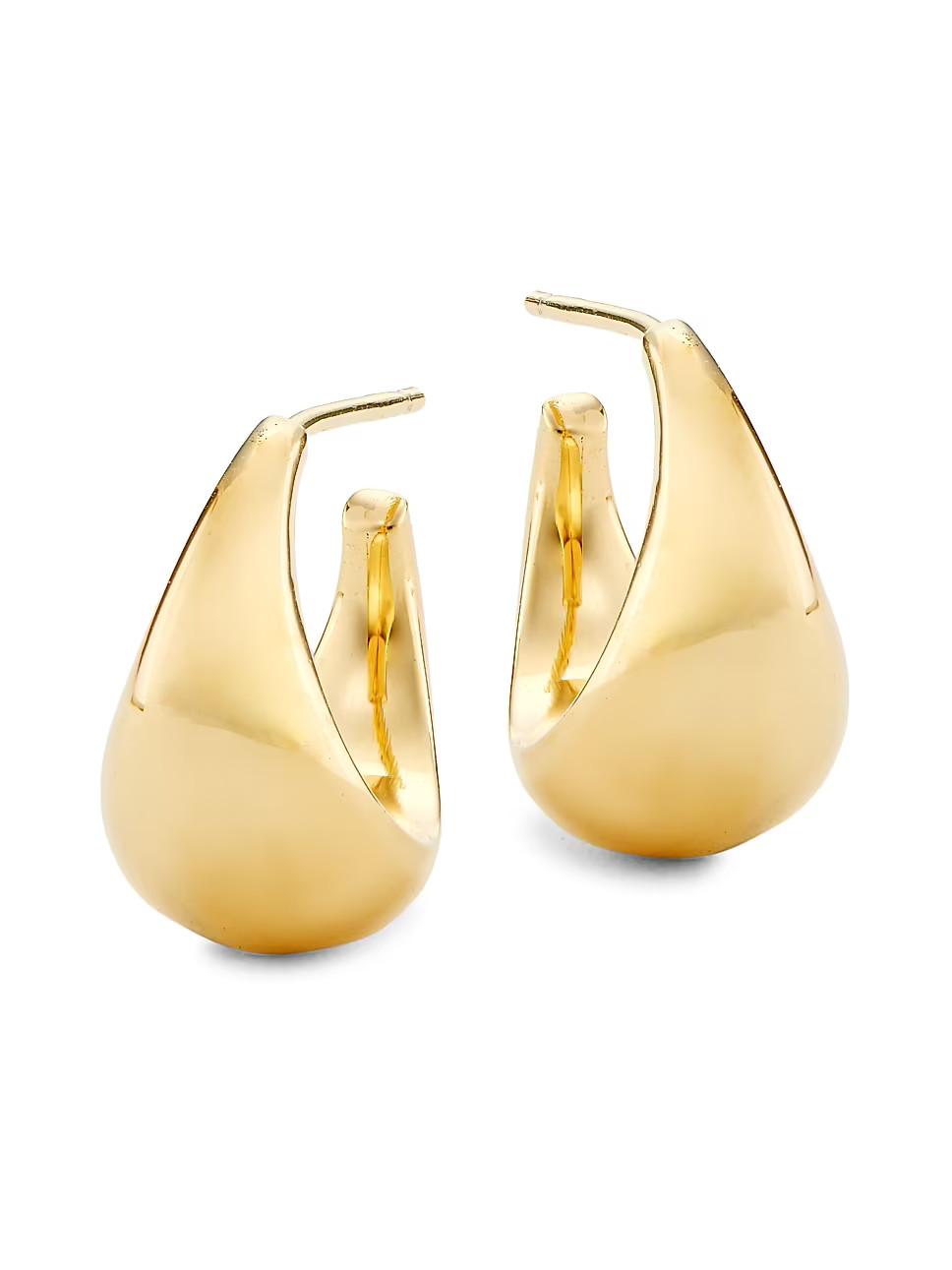 Shira 18K Gold-Plated Hoop Earrings | Saks Fifth Avenue