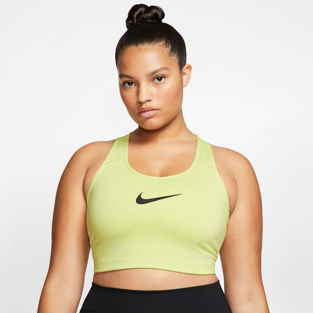 Nike Swoosh Women's Medium-Support Non-Padded Sports Bra (Plus Size) Size 3X (Yellow) BQ0973-367 | Nike (US)