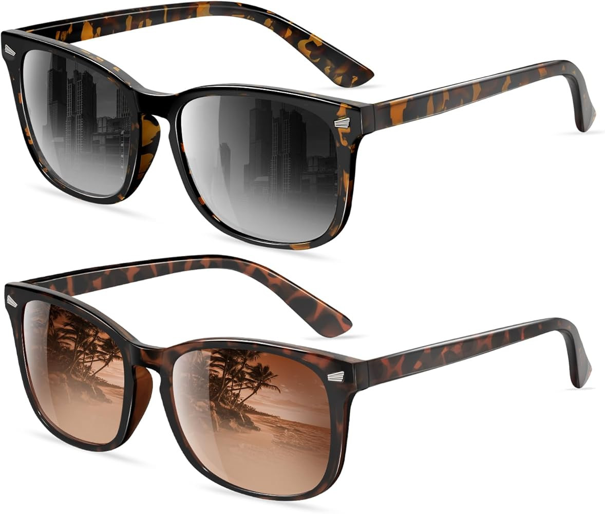 Polarized Sunglasses for Women and Men Classic Trendy Sun Glasses with 100% UV Protection | Amazon (US)