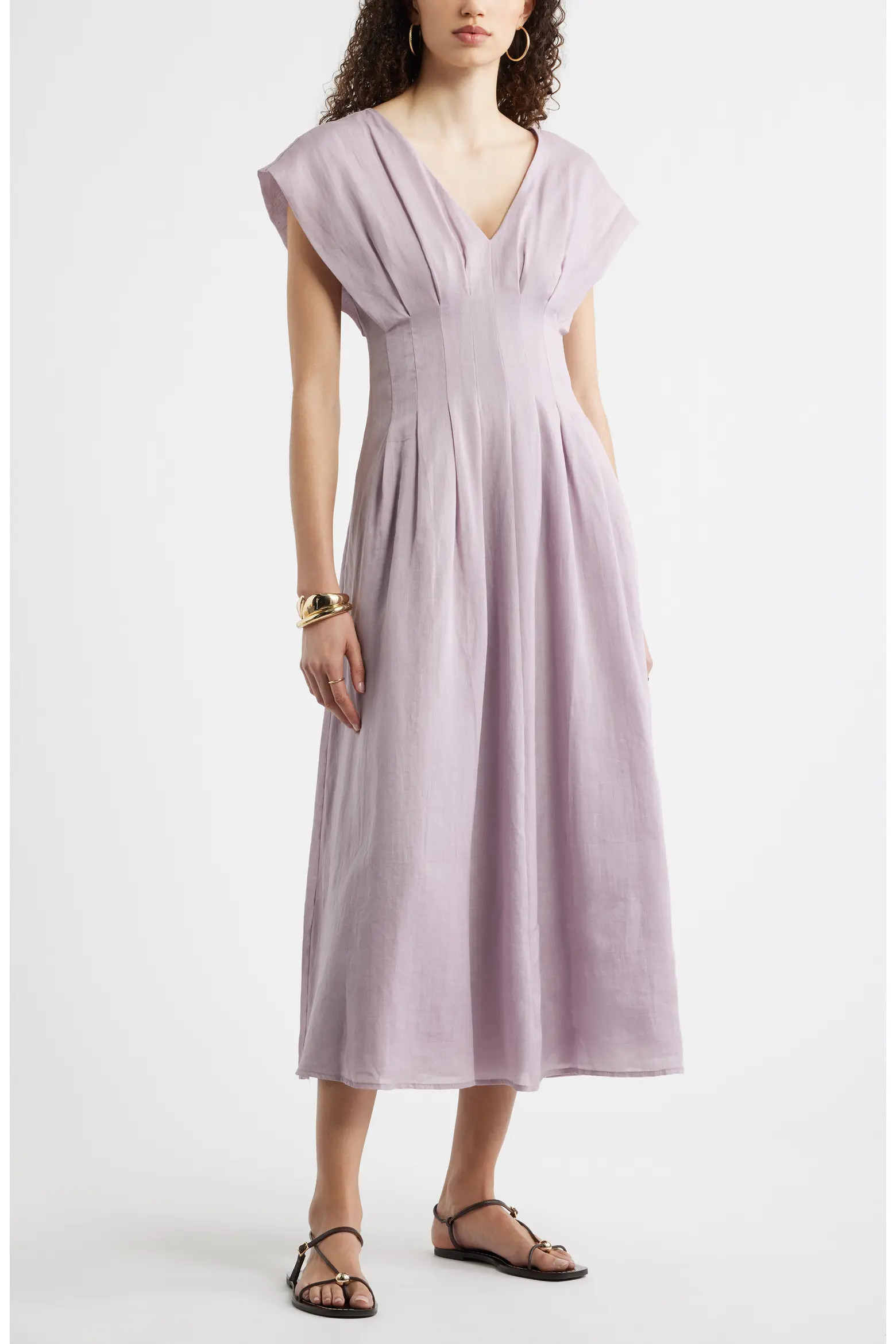 Pleat Waist A-Line Dress (Women) | Nordstrom | Nordstrom