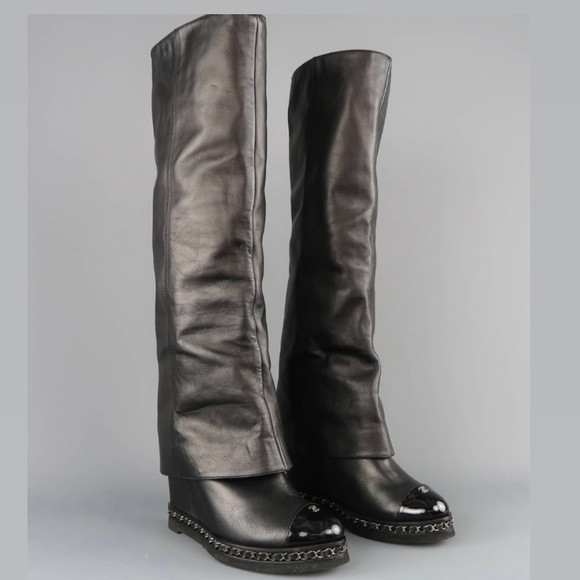 CHANEL CHAIN BOOT | Poshmark