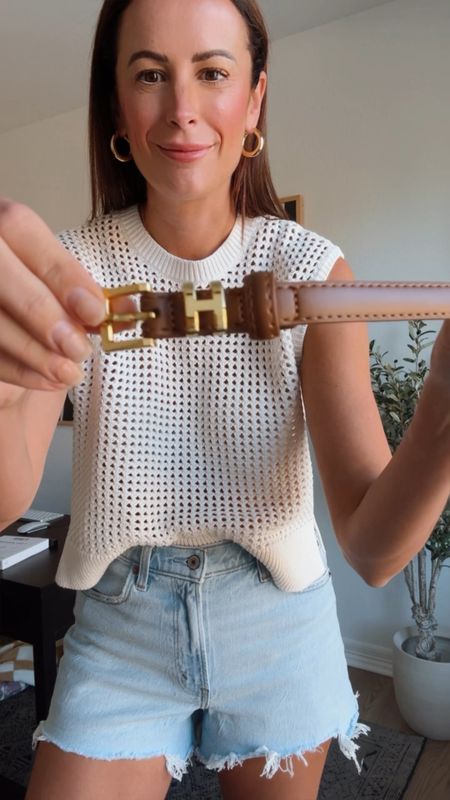 Grab this designer inspired belt ASAP before Amazon takes it down only $26 and I’m wearing the smaller size (102)!!! It comes in 4 colors. 
Top: wearing size S! 

#LTKitbag #LTKfindsunder50 #LTKstyletip