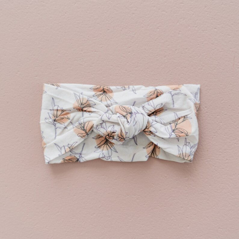 Knotted Mustard Floret Nylon Headband, Fall Baby Headband, Soft Baby Headband, Autumn Baby Headba... | Etsy (US)