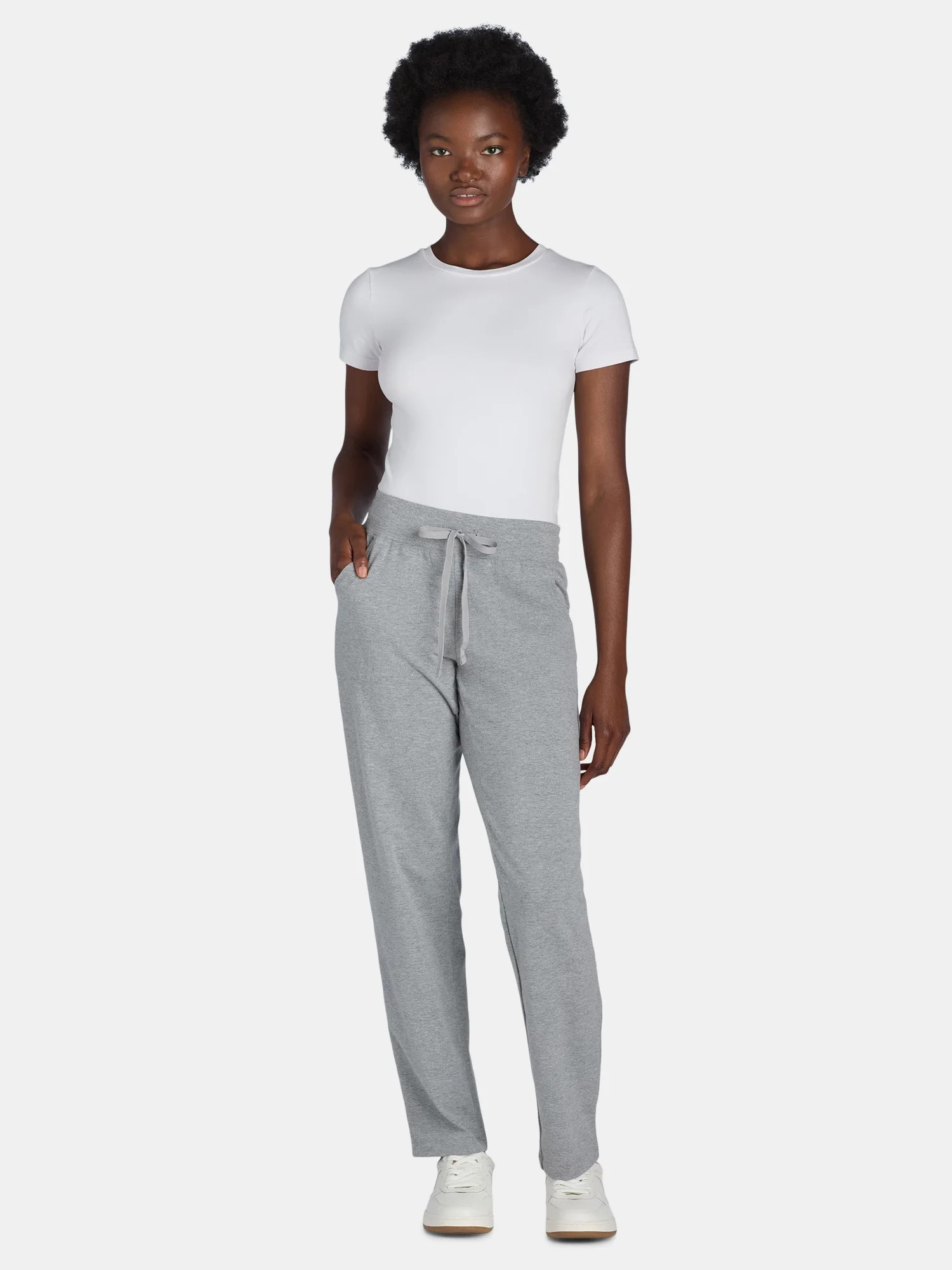 Athletic Works Women's and Women's Plus Knit Pants, Sizes XS-4X | Walmart (US)
