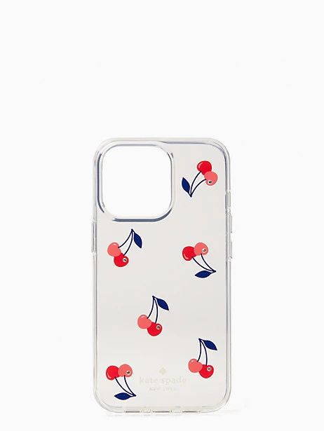 cherry resin iphone 13 pro case | Kate Spade Outlet