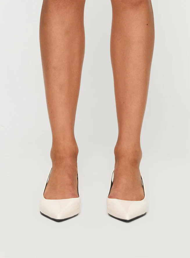 Billini Ayla Pointed Toe Heels Bone | Princess Polly US