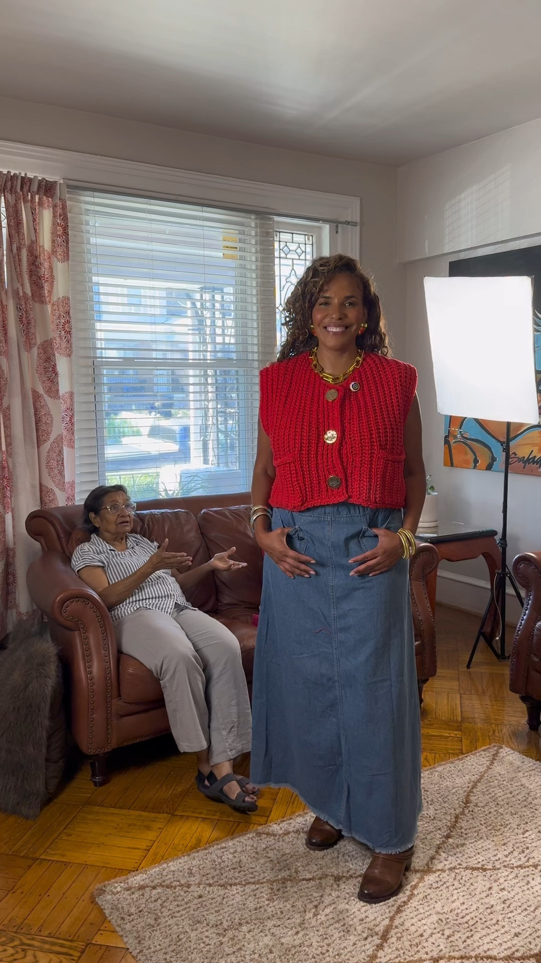 Mom is back and LOVES this look … win for me!! And No kitten heels were hurt 😂

#LTKVideo #LTKStyleTip #LTKFallSale