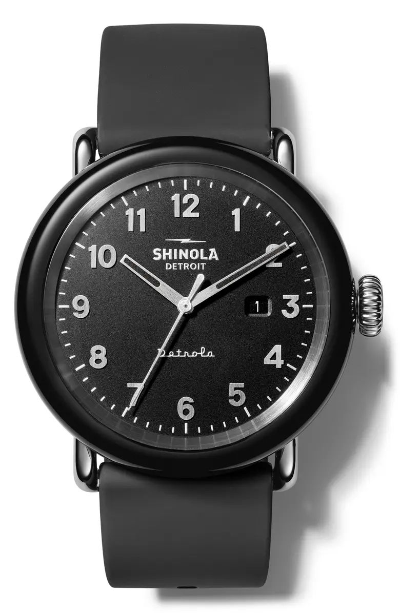 Detrola Silicone Strap Watch, 43mm | Nordstrom
