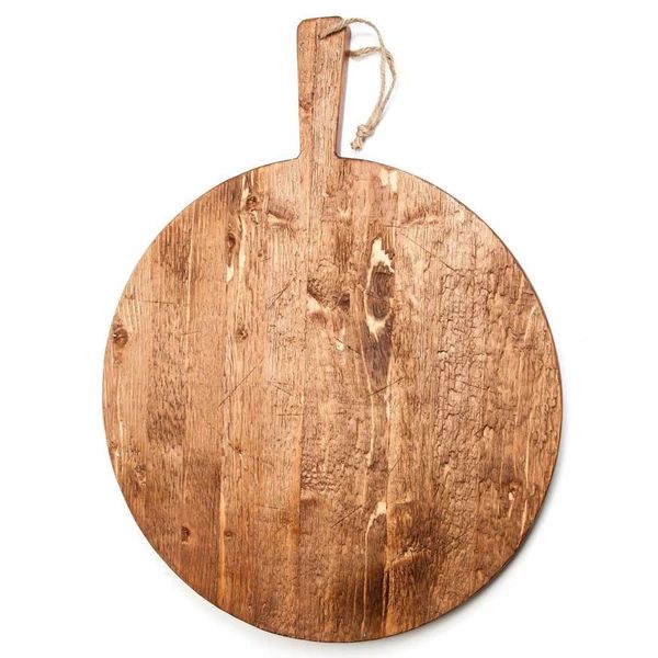 Reclaimed Pine Wood Round Charcuterie / Pizza Board | Waiting On Martha