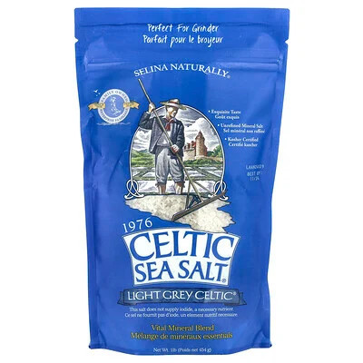 Celtic Sea Salt, Light Grey Celtic®, Vital Mineral Blend, 1 lb (454 g) | iHerb