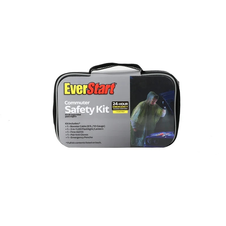 EverStart Commuter Emergency Kit with Roadside Assistance 3 in Depth x 7 in Height x 10 in Length | Walmart (US)