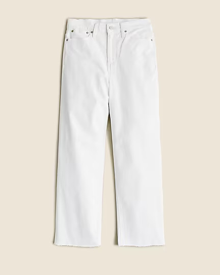 Slim wide-leg jean in white | J. Crew US