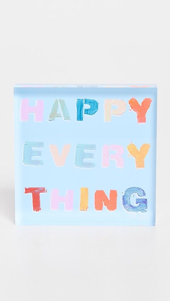 4x4 Block of Love Happy Everything | Shopbop