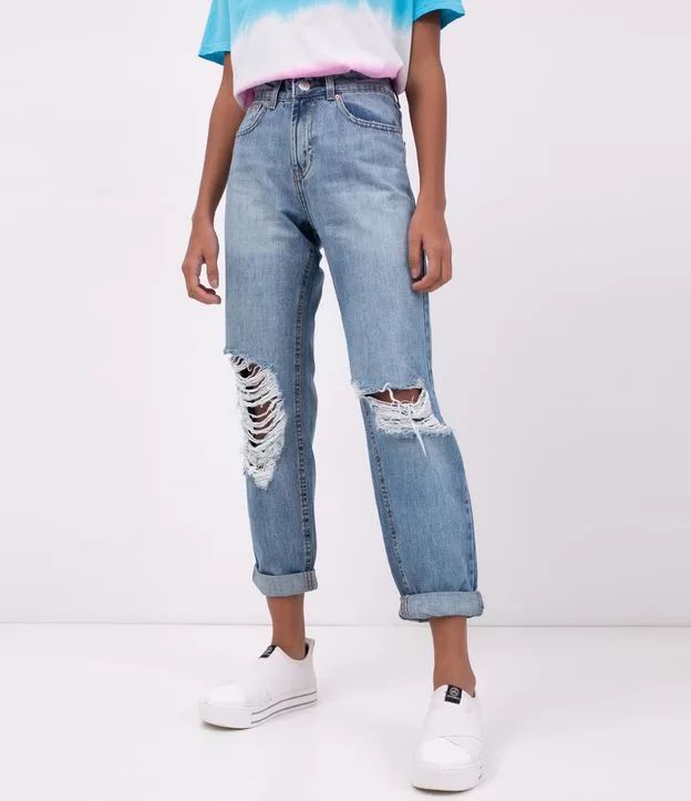 Calça Jeans Boyfriend Com Puídos - Lojas Renner | Lojas Renner (BR)