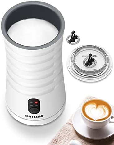 RATRSO Milk Frother, Electric Milk Steamer Soft Foam Maker with Two Whisks for Frothing and Heati... | Amazon (US)