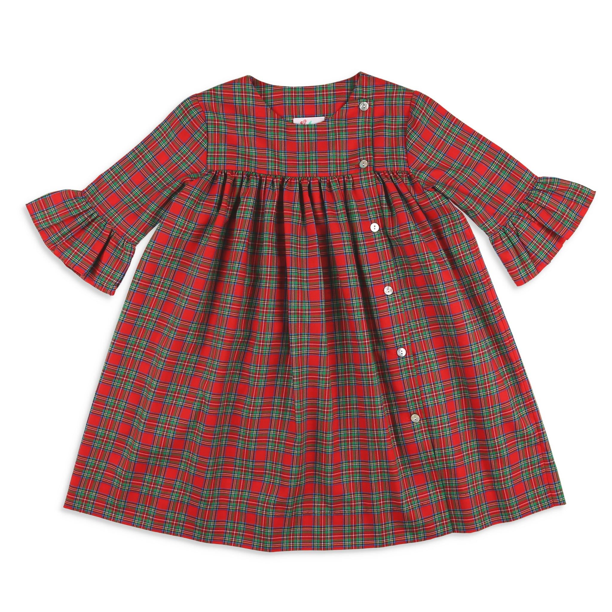 Girls Picture Perfect Plaid Sallie Dress - Shrimp and Grits Kids - Shrimp and Grits Kids | Shrimp and Grits Kids