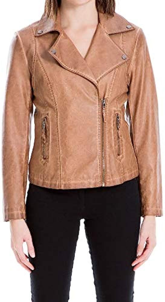womens Faux Leather Jacket | Amazon (US)