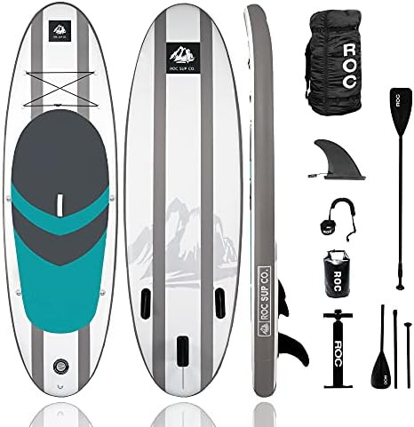 Roc Inflatable Stand Up Paddle Board with Premium sup Accessories & Backpack, Non-Slip Deck, Waterpr | Amazon (US)