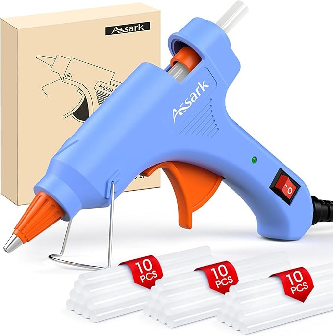 30W Mini Hot Glue Gun Kit with 30 Glue Sticks, Fast Preheating Hot Melt, High Temp for School Cra... | Amazon (US)