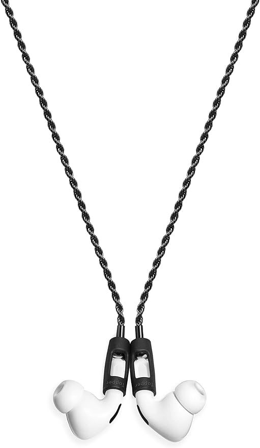 Tapper Hematite Black Plated Rope Chain for AirPods & AirPods Pro | Amazon (US)