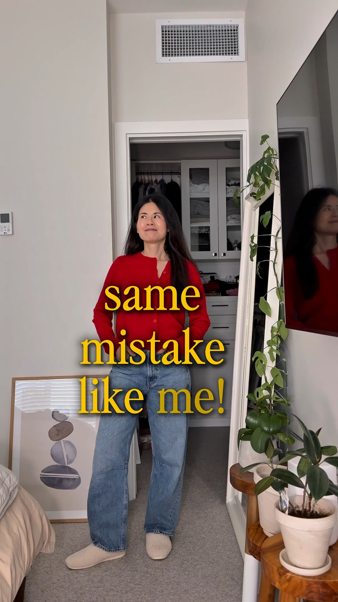 Miro jeans in the lighter wash: sized down one size. 
In darker wash: sized down one size but should’ve gotten my regular size. 
Red sweater: tts. In xs

#LTKpetite #LTKcanada