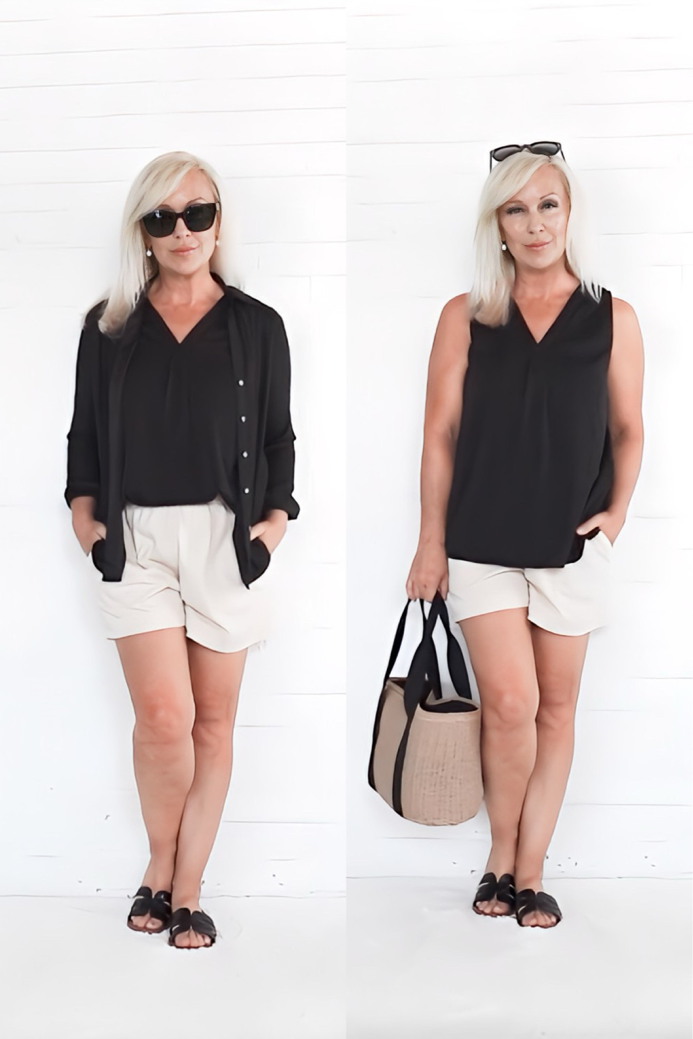Expanding on Amazon Summer Essentials - Shorts Outfits: One of the things I like to do is layer a button up shirt over the tank to cover my arms from the air conditioning or in the cool evenings.  


#LTKFindsUnder50 #LTKStyleTip #LTKSeasonal