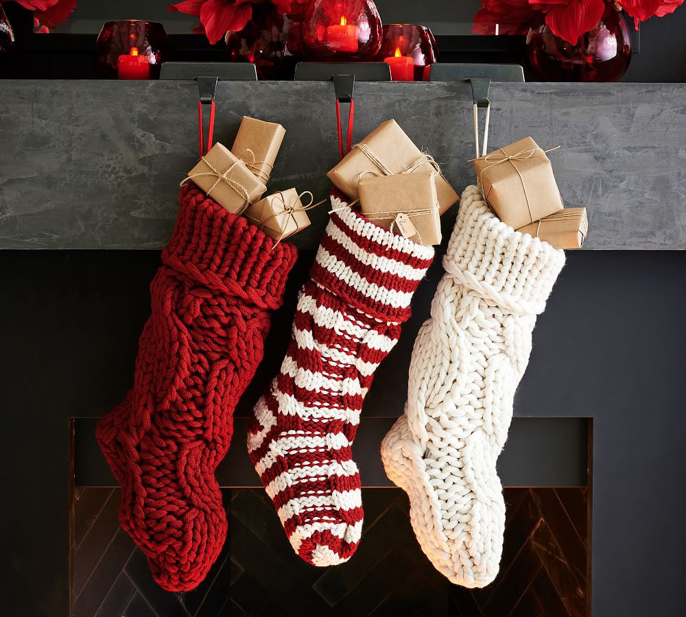 Colossal Knit Stockings | Pottery Barn (US)