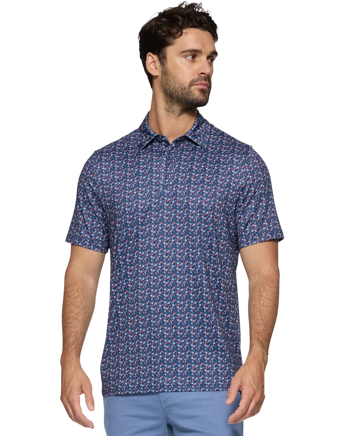 MVP HIGGINS AMERICANA FLORAL PRINT POLO | Flag & Anthem