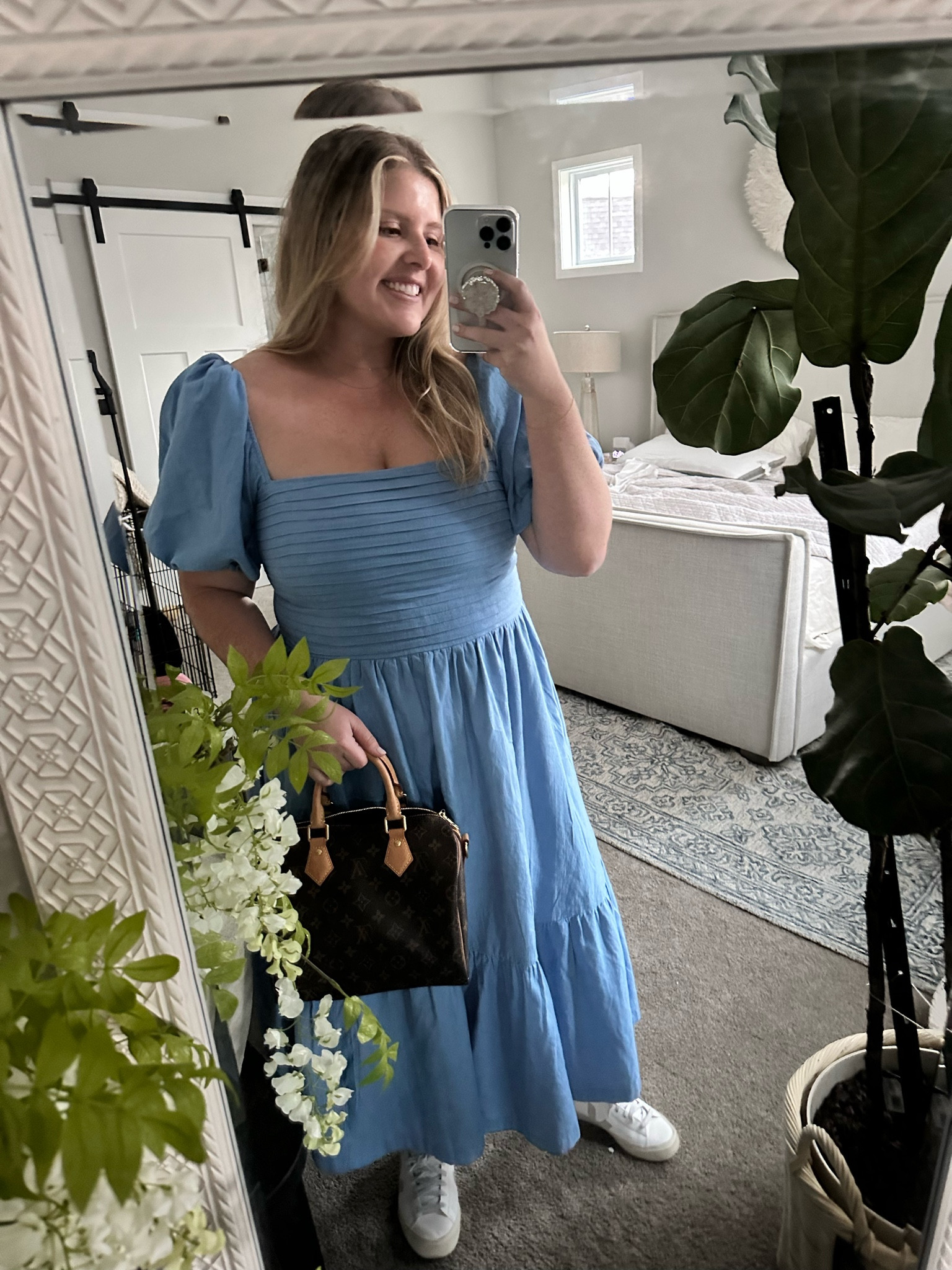 Abercrombie dress restocked! 
Wearing a L petite here! 
Favorite veja sneakers 6.5
LV speedy bag 


#LTKSeasonal #LTKFind #LTKwedding