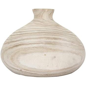 Creative Co-op Large Natural Paulownia Wood Vase (Each one Will Vary) Decorative Accents, Brown | Amazon (US)