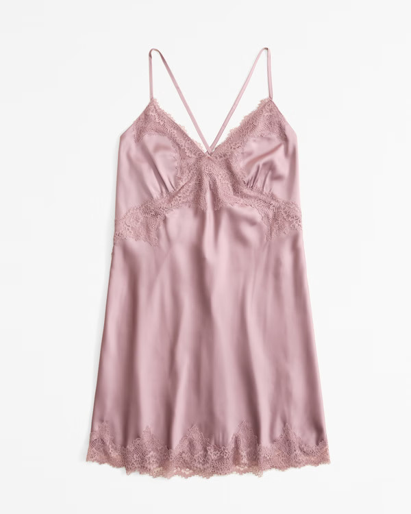 Lace and Satin Nightie | Abercrombie & Fitch (US)