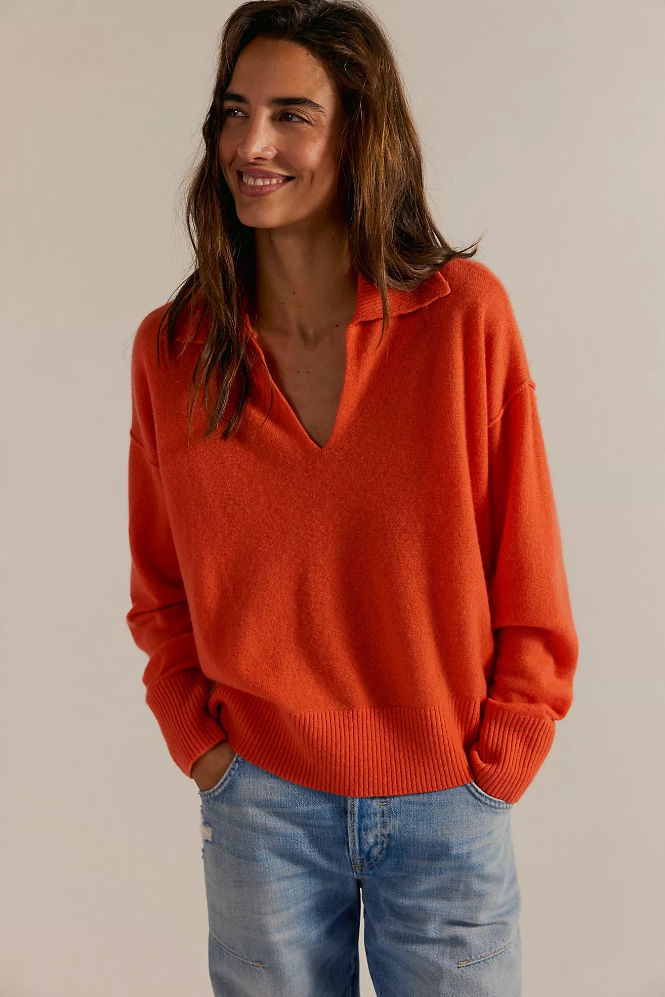 Eloura Cashmere Henley Sweater | Free People (Global - UK&FR Excluded)