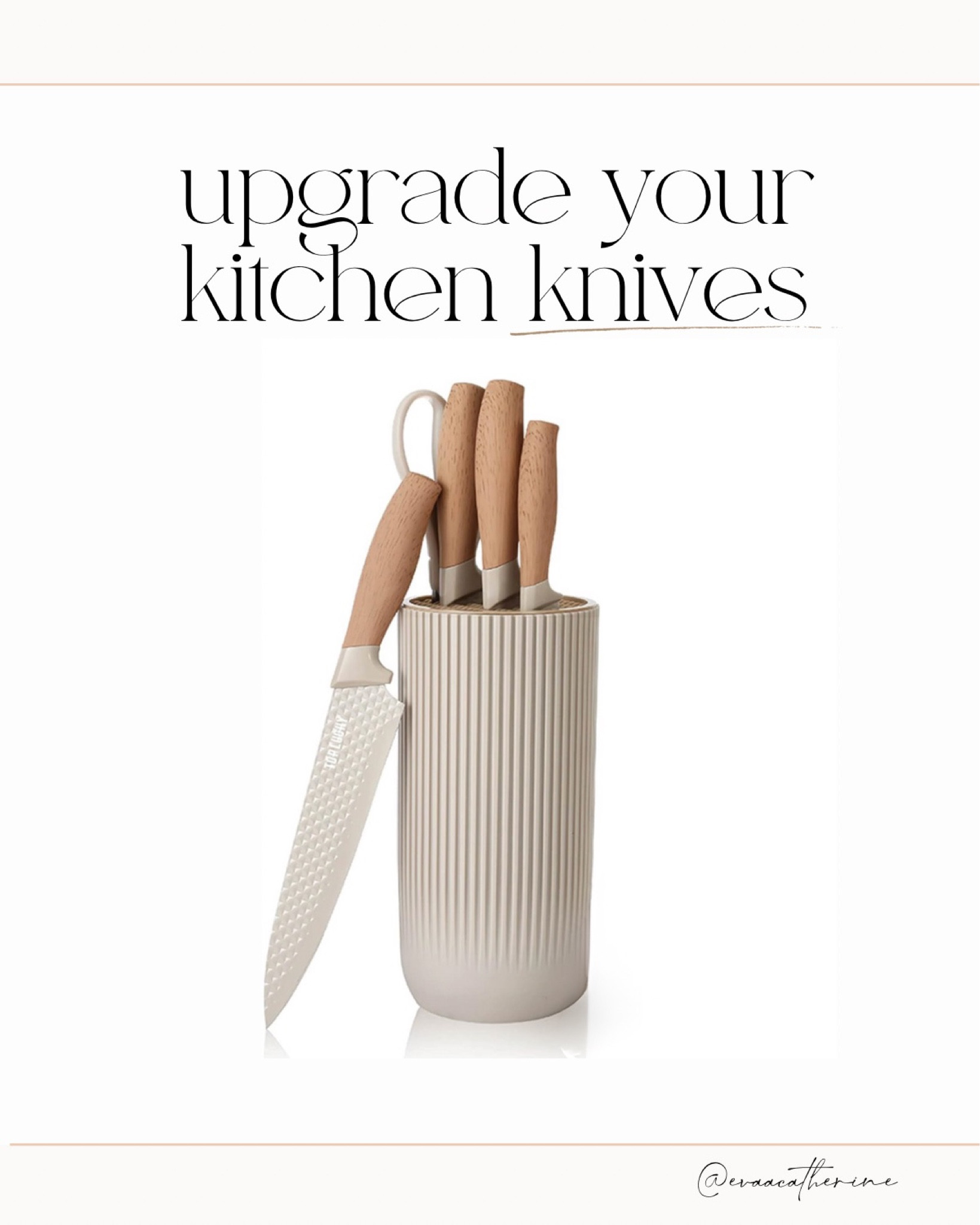 Quite possibly the most beautiful knife set I've ever seen

#LTKfindsunder50 #LTKsalealert #LTKhome