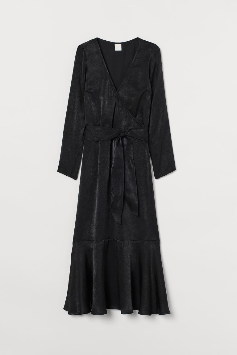 Shimmering satin dress | H&M (UK, MY, IN, SG, PH, TW, HK)
