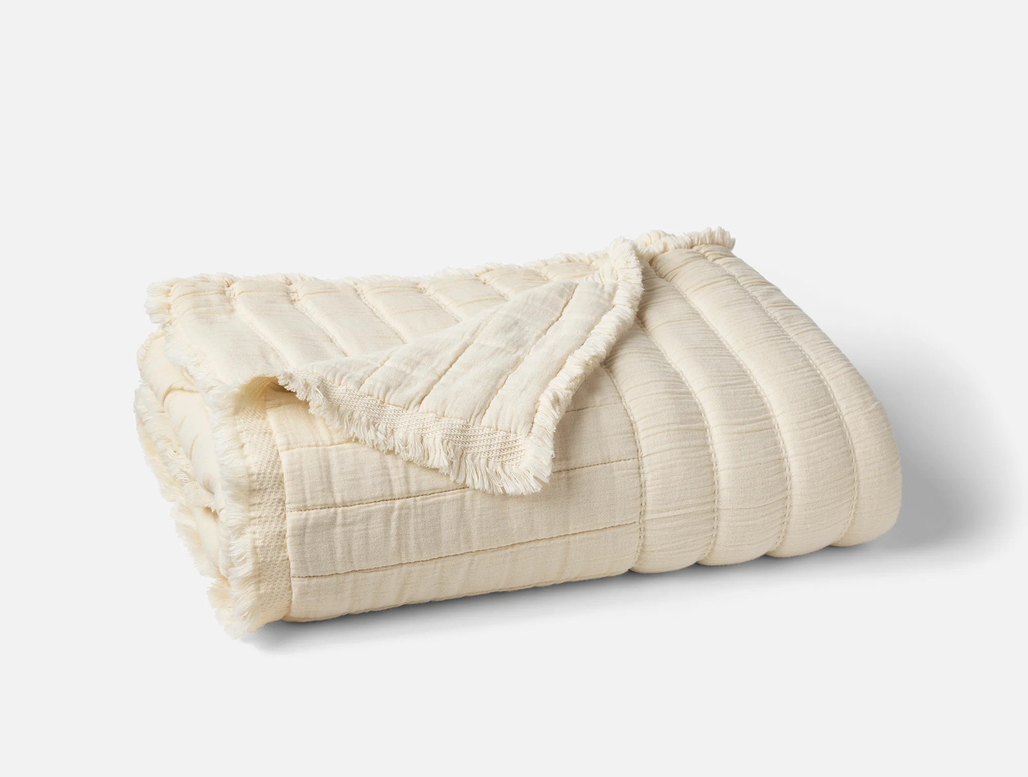 Dreamweight Organic Matelasse Weighted Throw | Coyuchi