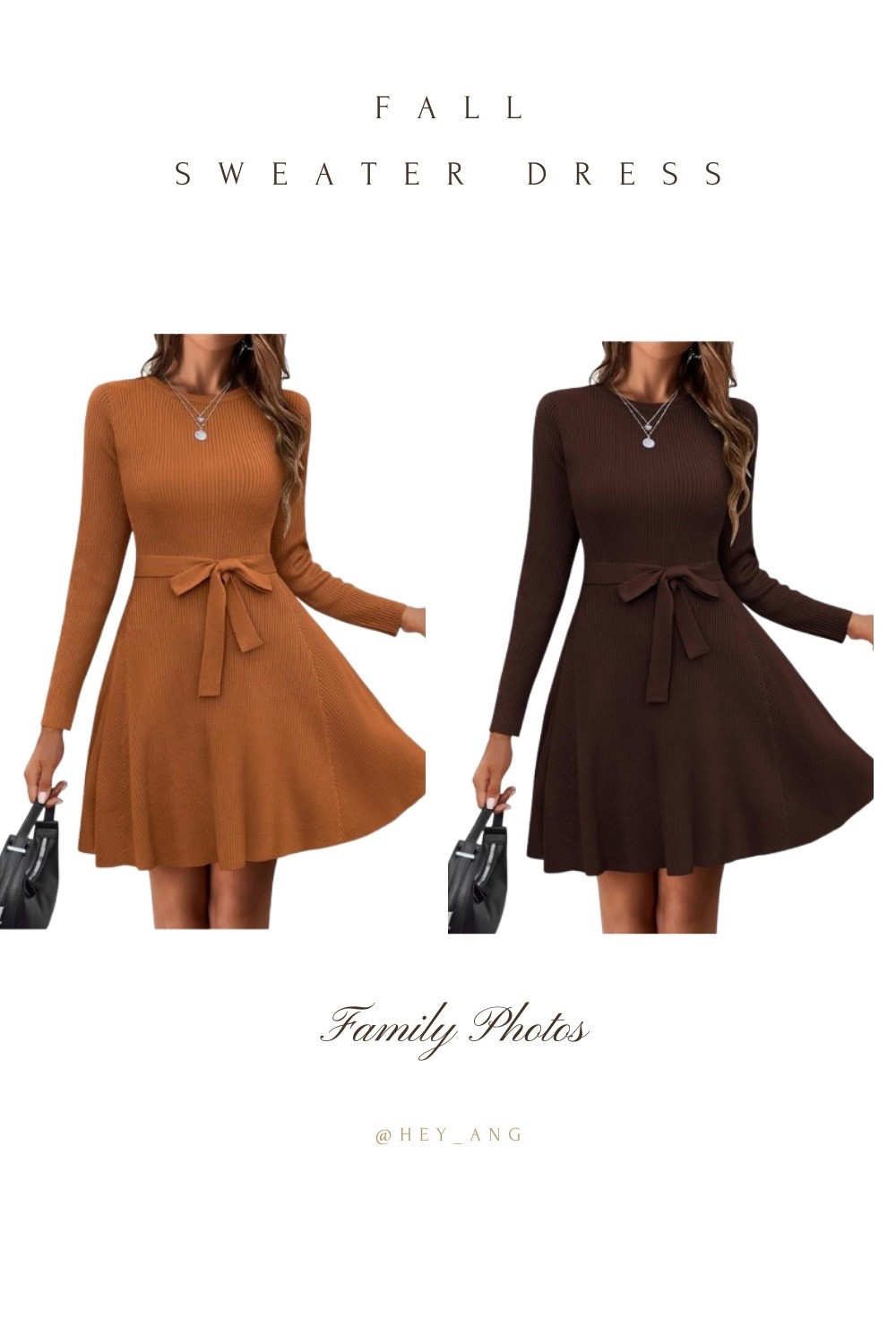 This sweater dress is perfect for family photos. I love the tie at the waist. You could style it with knee boots, or heels. It comes in more colors, and is under $50.

#LTKFindsUnder50 #LTKStyleTip