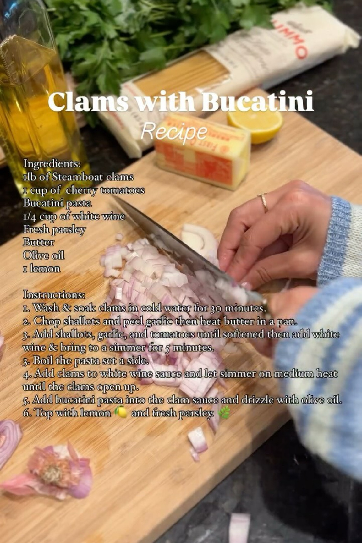 Dinner vibes 🍋 Bucatini Alle Vongole 🇮🇹🤍
.
.
.
.
#pasta #seafood #dinner #reels #lifestyle #wholefoods #recipe #recipes #cooking #food #italiangirl #italian #italy #fyp #explorepage #explore

#LTKHome #LTKU #LTKFindsUnder100