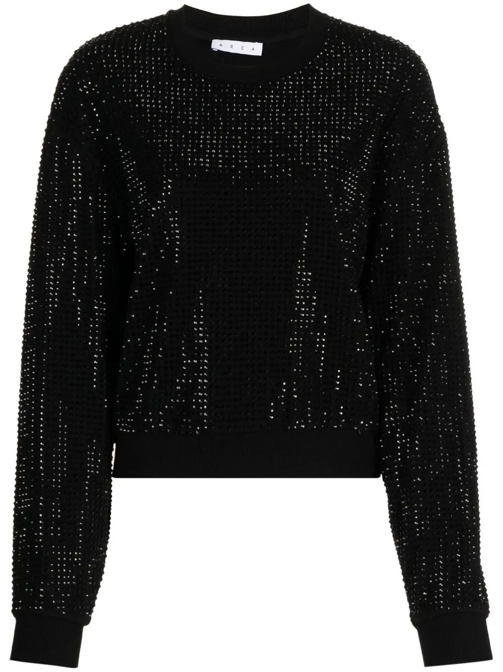 crystal-embellished long-sleeved sweatshirt | Farfetch Global