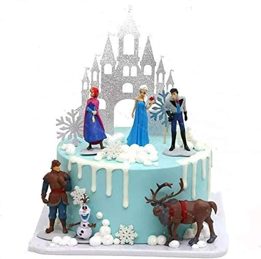 Frozen cake topper Figures Set 6Pcs Frozen cake decorations for Frozen party supplier birthday | Amazon (US)