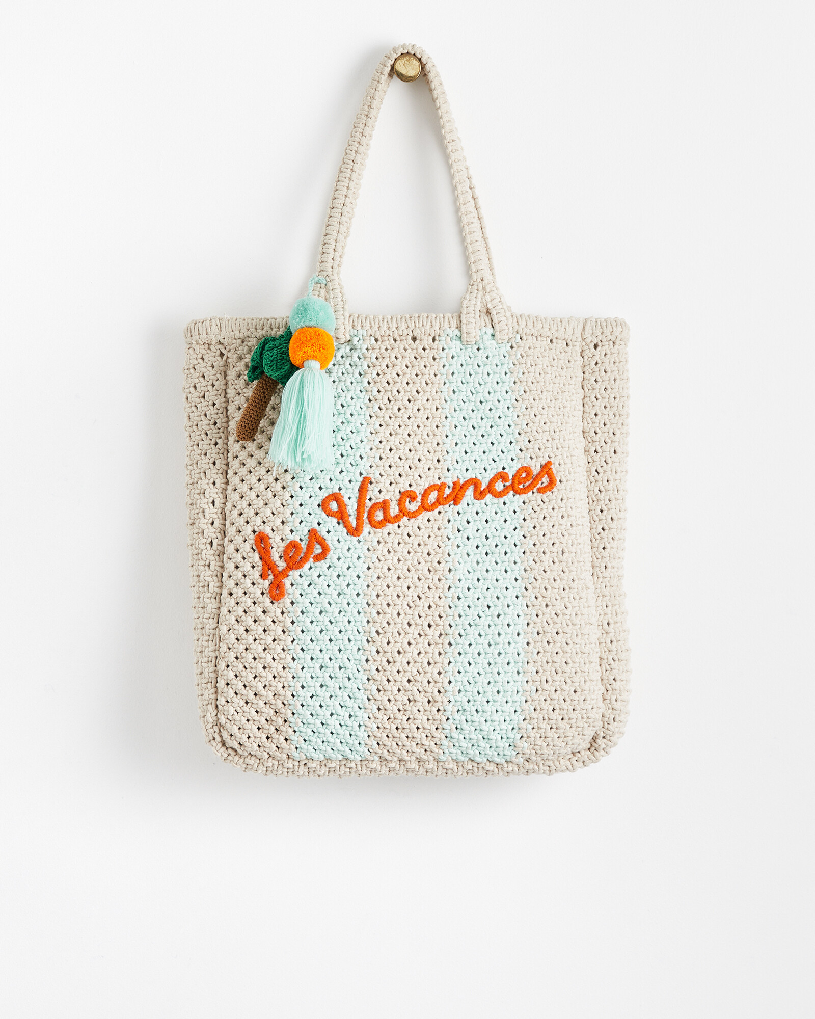 Vacances Palm Tree Macrame Tote Bag | Oliver Bonas | Oliver Bonas (Global)