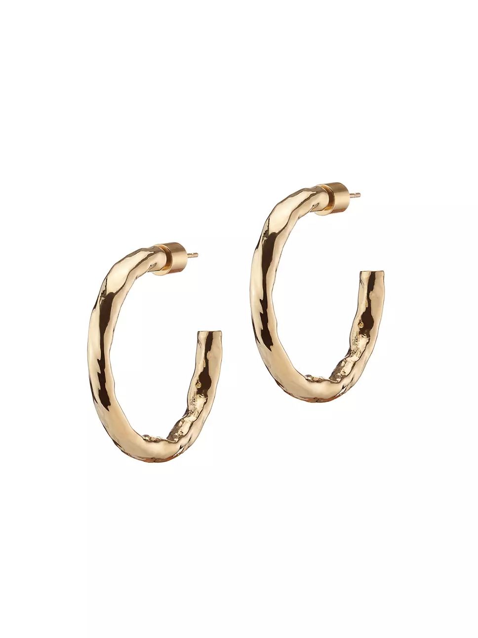 Hailey 10K-Gold-Plated Mini Hoop Earrings | Saks Fifth Avenue