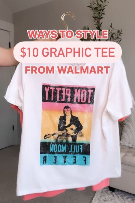 Instagram reel, Walmart outfit, Walmart fashion, Walmart try on, time and tru, graphic tee, ways to style 

#LTKstyletip #LTKfindsunder50 #LTKSeasonal