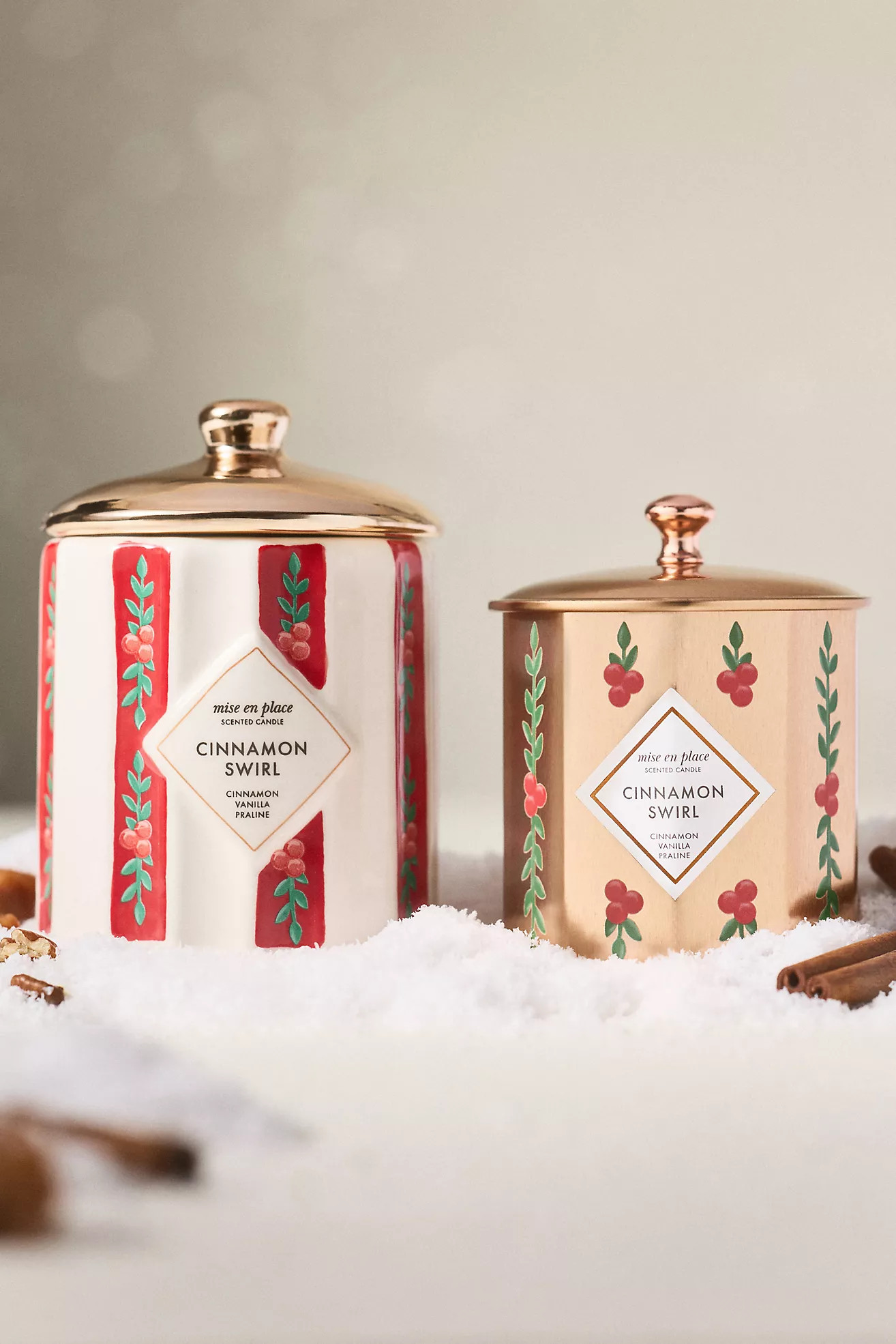 mise en place Gourmand Cinnamon Swirl Ceramic Candle | Anthropologie (US)