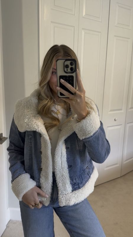 Celebrity Pink Women's Faux Sherpa Jacket Walmart. Walmart fashion.  Denim jacket. Sherpa jacket. Denim Sherpa jacket #outfit #ootd #outfitoftheday #outfitofthenight #outfitvideo #coldweatheroutfits #nightoutoutfit #holidaystyle #holidayoutfit #whatiwore #style #outfitinspo #outfitideas 

#LTKVideo #LTKsalealert #LTKstyletip