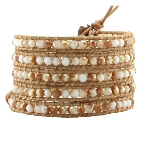 Sunrise Orange on Natural Leather | Victoria Emerson