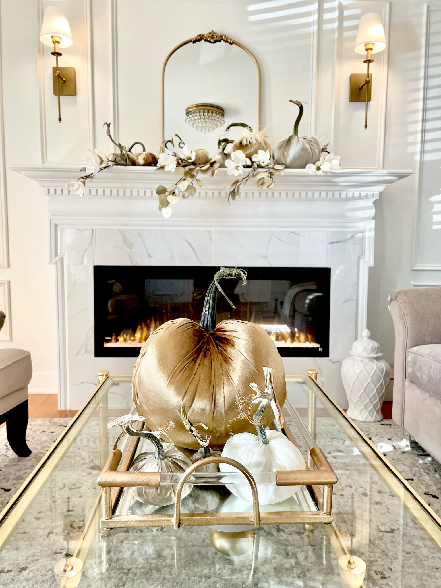 Living Room Fall Decor 
#livingroom 

#LTKhome #LTKsalealert #LTKSeasonal