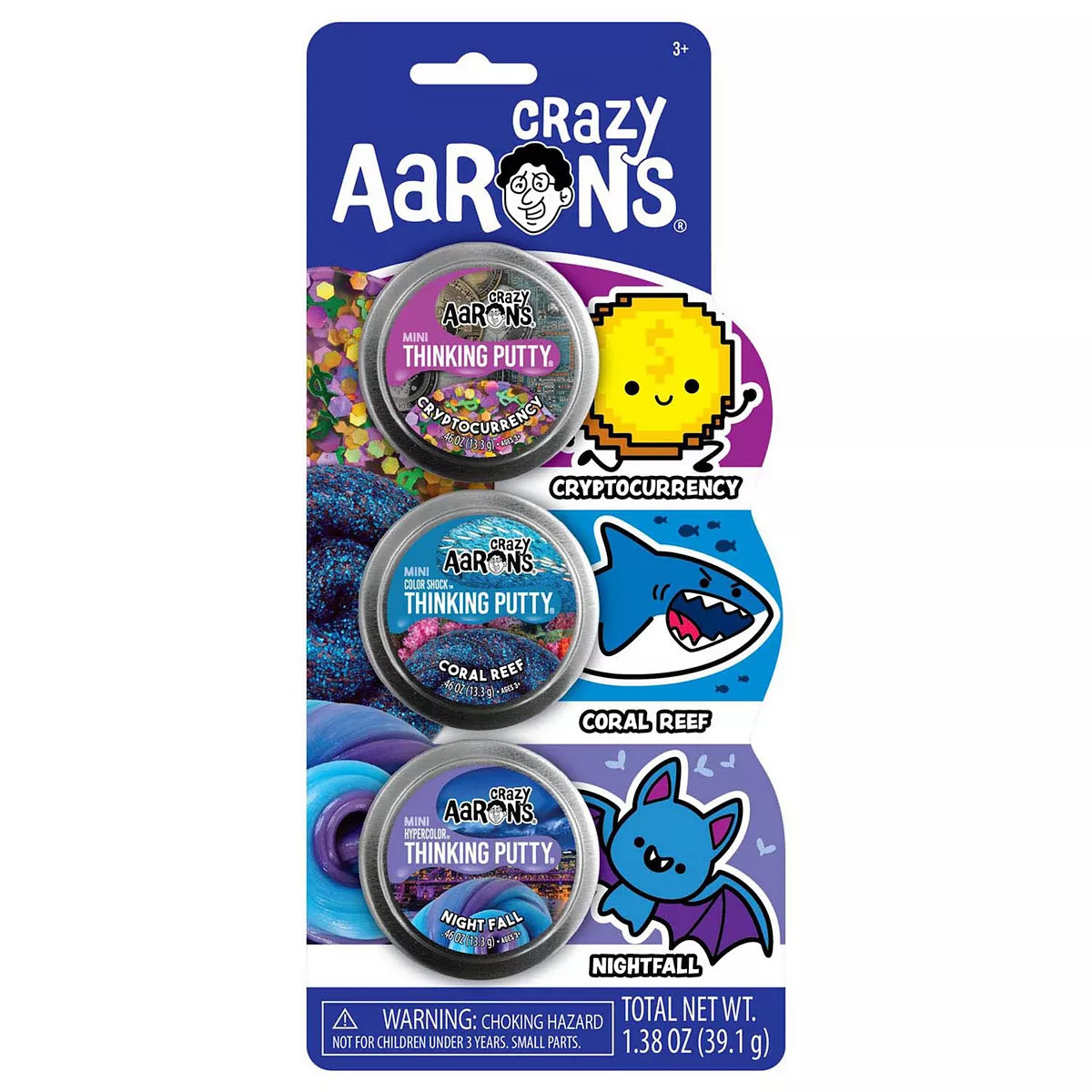 Crazy Aarons 3-Pack Fidget Mini Tin Thinking Putty® | Kohl's
