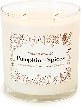 Pumpkin Spice Scented Holiday Candle, Soy Wax Candles for The Home Scented with Phthalate Free Oi... | Amazon (US)