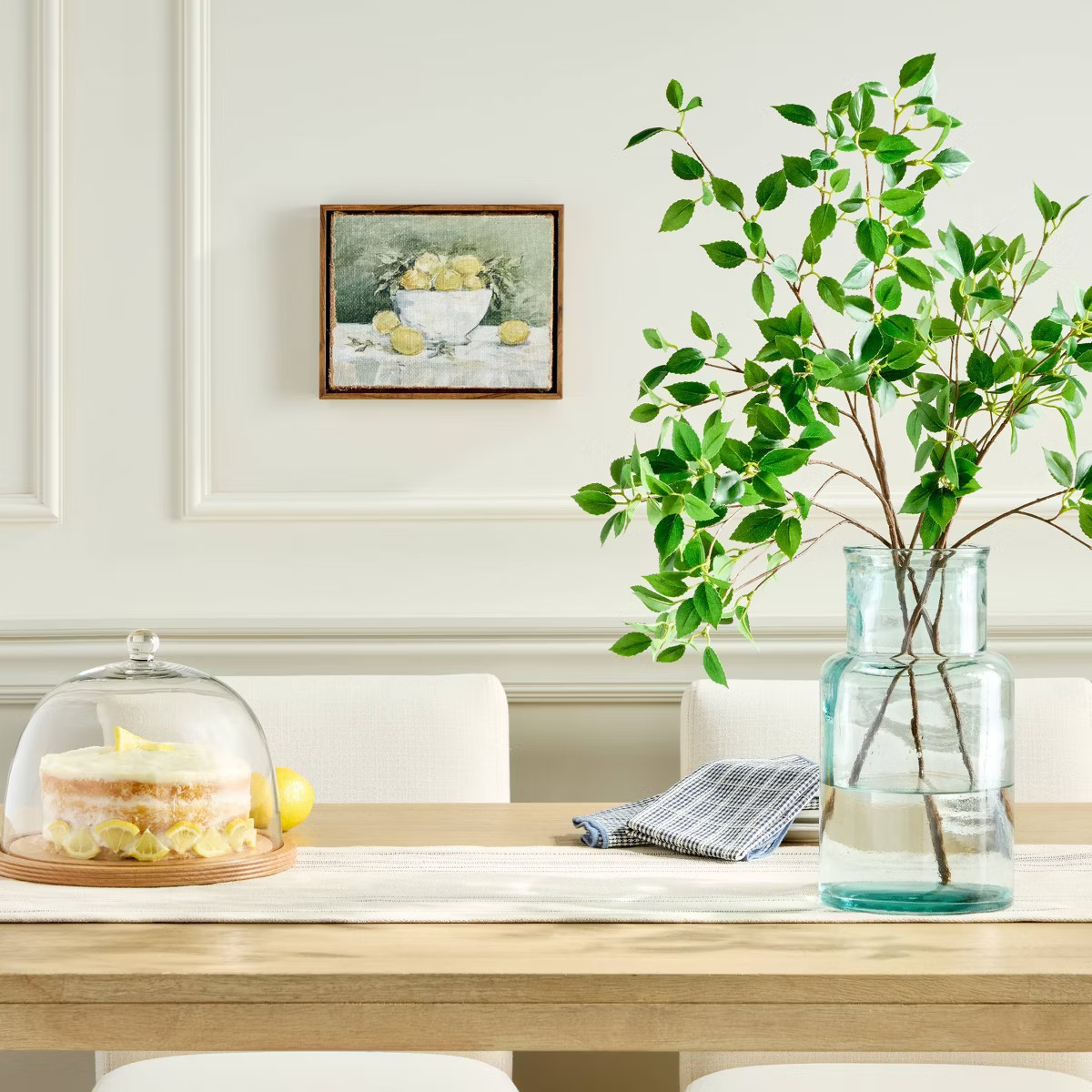 10"x8" Lemon Bowl Still Life on Burlap Wall Art Framed - Hearth & Hand™ with Magnolia | Target