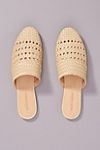 Salt + Umber Lily Woven Leather Slides | Anthropologie (US)